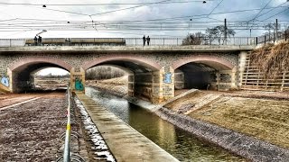 Leipziger Hafen Baustopp 1943  2015 Durchstich Anbindung Kanal [upl. by Nemracledairam986]