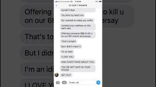 creepy texts from my Ex 😱😱😱 [upl. by Lavelle775]