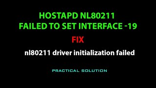 LINUX ERROR FIXnl80211 driver initialization failed [upl. by Giuliana862]