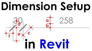 Dimension Setup in Revit Tutorial [upl. by Haiasi107]