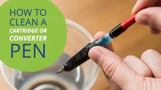 How to Clean a Fountain Pen CartridgeConverter [upl. by Adlei824]