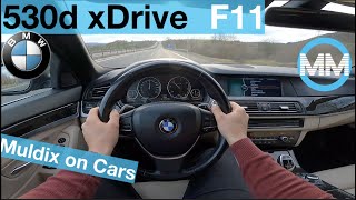 BMW 530d xDrive 190 kW POV Test Drive  Acceleration 0200 kmh [upl. by Nohtan]