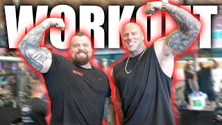 Training With MARTYN FORD  Eddie Hall [upl. by Onitnerolf]