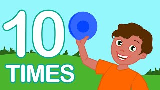 10 TIMES Table Song  Math Song for Preschoolers  Multiplication Song for Kids [upl. by Hynes]