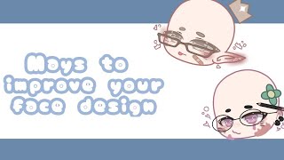 •°how to make aesthetic°• faces gacha club tutorial new style [upl. by Hailed]