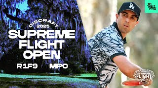 2025 Supreme Flight Open  MPO R1F9  Heimburg Barela McBeth Robinson  Jomez Disc Golf [upl. by Alekram]