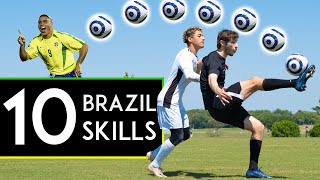 TOP 10 BRAZILIAN SKILL MOVES [upl. by Sayette]