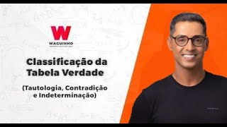 Classificação da tabela verdadeTautologia contradição e indeterminação [upl. by Eelyk]