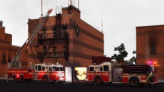 EmergeNYC Fire Academy Map Update  FDNY Engine 32 amp Ladder 66 Firefighting Training At The Rock [upl. by Imelda]