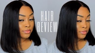 Ali Annabelle 12 inch Bob Wig Review  How I Customize and Apply A Lace Front Wig [upl. by Elizabet]