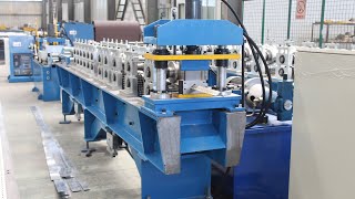 Smartech Machinery Shelf Rack Post Roll Forming Machine [upl. by Odlawso]