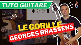 Apprenez Le Gorille de Georges Brassens  Tutoriel Guitare Simple et Efficace [upl. by Ynohta]