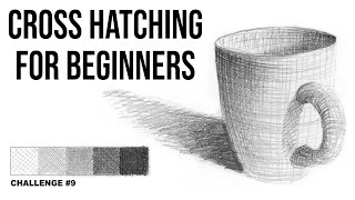 Cross Hatching for Beginners  Art Challenge 9 [upl. by Elleahcim]