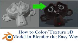 How to ColorTexture 3D Models in Blender the Easy Way [upl. by Clover]