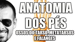 Anatomia do Pé Ossos do Tarso Metatarsos e Falanges  Sistema EsqueléticoÓsseo  VideoAula 053 [upl. by Enyalahs]