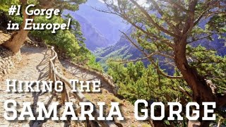 Europes ultimate hike the Samaria gorge Crete Greece 2024 [upl. by Lonny]