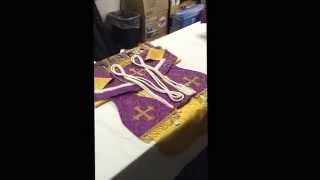 Preparing vestments for the Holy Sacrifice of the Mass Traditional and proper method [upl. by Adniles]