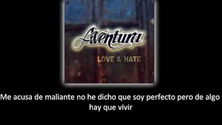 Aventura  La Guerra lyric  letra [upl. by Rola]