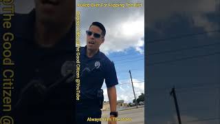 Pulled Over For Flipping The Bird freespeech 1stamendment tyrant [upl. by Line92]