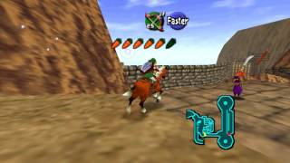 The legend of zelda ocarina of time Gerudo valley gameplay FULL HD [upl. by Wittie]