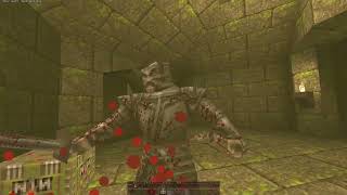 Quake  MapCenter Retrojam2  Caerllan Castle  All Secrets [upl. by Nedyarb]