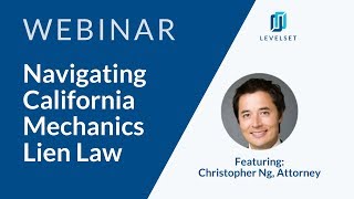 Guide to California Mechanics Lien Law [upl. by Jurgen]