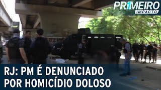 Homicídio doloso PM é denunciado por tiro nas costas de homem  Primeiro Impacto 190522 [upl. by Baniez]