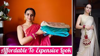 Flipkart Partywear Saree Haul 🥻 Make Affordable Sarees look Expensive [upl. by Howlan889]