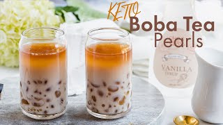 Keto Boba Tea Pearls For Sugar Free Bubble Tea [upl. by Aicnetroh]