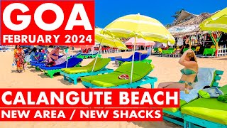 Goa  Calangute Beach  February 2024  Famous Holiday Street Shopping  Goa Vlog  North Goa [upl. by Skerl884]