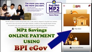 MP2 Savings  Online Payment using BPI eGov [upl. by George]