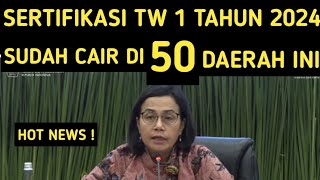 SERTIFIKASI TRIWULAN 1 TAHUN 2024 SUDAH CAIR DI 50 DAERAH INI [upl. by Etra]