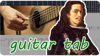 Gaspar Sanz  Canarios Classical Guitar Tutorial [upl. by Tunk]