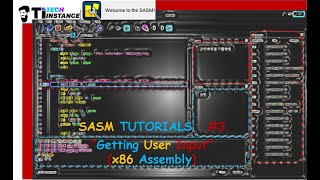 SASM Tutorial  3 User Input in x86 Assembly  ATampT GNU Assembler  Assembly language [upl. by Onitram]