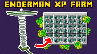 The BEST ENDERMAN XP FARM in Minecraft  Bedrock amp Java Edition Tutorial [upl. by Xantha308]