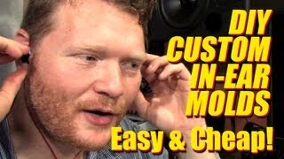 Cheap DIY Custom InEar Headphone Molds [upl. by Lark]