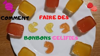 COMMENT FAIRE DES BONBONS GÉLIFIÉS 🍬 avec surprise à la fin 😂 [upl. by Noraed]