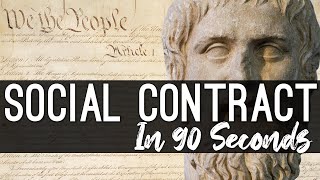 Social Contract theory explained in 90 seconds [upl. by Jung]