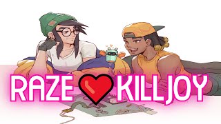 RAZE AND KILLJOY ARE COUPLES❤️  LORE VOICELINES VALORANT [upl. by April288]