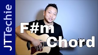 How to Play Fm Chord on Acoustic Guitar  F Sharp Minor Chord [upl. by Peers354]