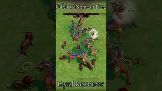 NEW Fafnir vs Nemean Lion Equal Resources  Age of Mythology Retold [upl. by Eednam]