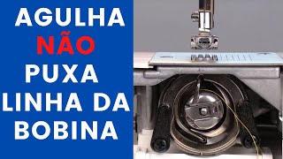 A agulha não puxa a linha da bobina [upl. by Gavrilla]