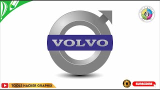 VOLVO LOGO in Corel Draw  Tools Hacker Graphix [upl. by Sairacaz]