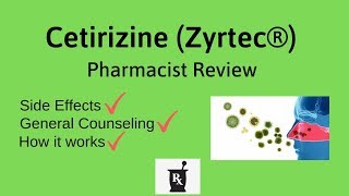 Cetirizine Zyrtec  Cetirizine Side Effects How it Works General Counseling [upl. by Gerstner311]