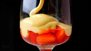 Zabaglione  Italian Custard Recipe Without alcohol [upl. by Ainaznat]