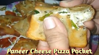 Paneer Cheese Pizza Pocket Recipe  Crunchy ampTasty Snacks  Pizza McPuff  Paneer Deep Fried Pocket [upl. by Cathyleen]