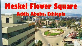 Meskel Flower Square  Addis Ababa Ethiopia [upl. by Blaseio191]