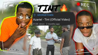 Reaction to Guyanese 🇬🇾Music• Azariel  Tint Official video 🔥❤️🇬🇾 [upl. by Sivet]