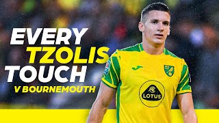 MAN OF THE MATCH DISPLAY 🔥  Every Touch against Bournemouth  Christos Tzolis [upl. by Funda]