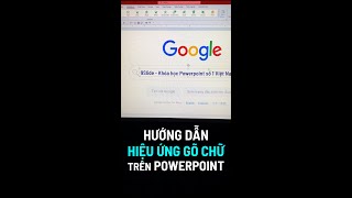 Hướng dẫn hiệu ứng Gõ chữ với Powerpoint Animation Shorts  Khóa học Powerpoint Online 9slidecom [upl. by Stillman]